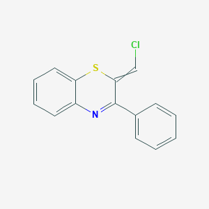 molecular formula C15H10ClNS B14482323 2-(Chloromethylidene)-3-phenyl-2H-1,4-benzothiazine CAS No. 66252-24-2