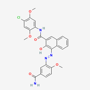 2-Naphthalenecarboxamide, 4-[[5-(aminocarbonyl)-2-methoxyphenyl]azo]-N-(4-chloro-2,5-dimethoxyphenyl)-3-hydroxy-