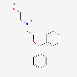 2-{[2-(Diphenylmethoxy)ethyl]amino}ethan-1-ol