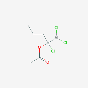 molecular formula C6H10AlCl3O2 B14482448 1-Chloro-1-(dichloroalumanyl)butyl acetate CAS No. 65063-06-1