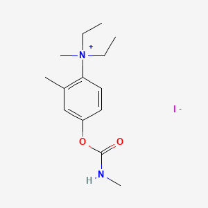 Ammonium, (4-methylcarbamoyloxy-o-tolyl)diethylmethyl-, iodide