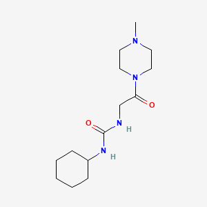 N-Cyclohexyl-N'-[2-(4-methylpiperazin-1-yl)-2-oxoethyl]urea