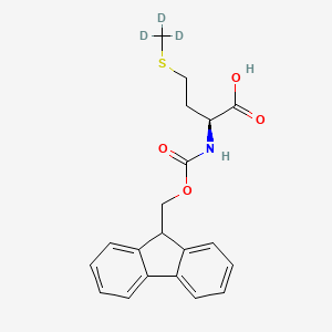 molecular formula C20H21NO4S B1448251 L-Methionine-D3-N-fmoc (S-methyl-D3) CAS No. 502692-58-2