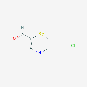 [1-(Dimethylamino)-3-oxoprop-1-en-2-yl](dimethyl)sulfanium chloride