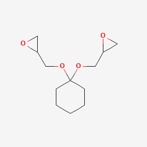 molecular formula C12H20O4 B14482519 2,2'-[Cyclohexane-1,1-diylbis(oxymethylene)]bis(oxirane) CAS No. 65375-40-8