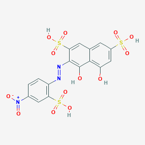 5-Hydroxy-3-[2-(4-nitro-2-sulfophenyl)hydrazinylidene]-4-oxo-3,4-dihydronaphthalene-2,7-disulfonic acid