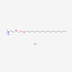 2-[2-(Hexadecyloxy)ethoxy]-N,N,N-trimethylethan-1-aminium bromide