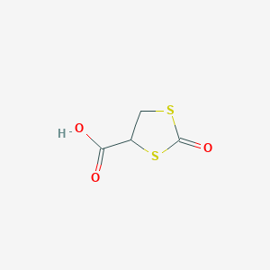 molecular formula C4H4O3S2 B14482530 2-Oxo-1,3-dithiolane-4-carboxylic acid CAS No. 66009-18-5