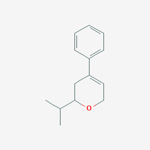 molecular formula C14H18O B14482538 4-Phenyl-2-(propan-2-yl)-3,6-dihydro-2H-pyran CAS No. 65646-56-2