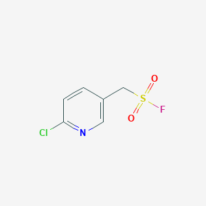 molecular formula C6H5ClFNO2S B1448257 (6-Chloropyridin-3-yl)methanesulfonyl fluoride CAS No. 1384431-40-6