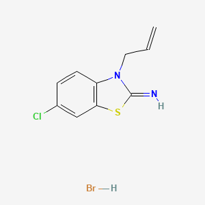 molecular formula C10H10BrClN2S B1448259 3-allyl-6-chlorobenzo[d]thiazol-2(3H)-imine hydrobromide CAS No. 1820587-63-0