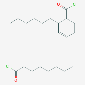 2-Hexylcyclohex-3-ene-1-carbonyl chloride;octanoyl chloride