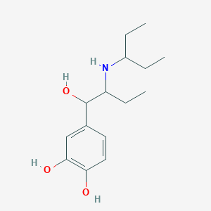 4-{1-Hydroxy-2-[(pentan-3-yl)amino]butyl}benzene-1,2-diol