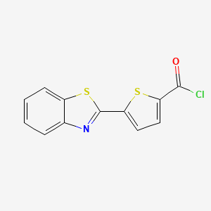 molecular formula C12H6ClNOS2 B1448263 5-(Benzo[d]thiazol-2-yl)thiophene-2-carbonyl chloride CAS No. 1706462-04-5