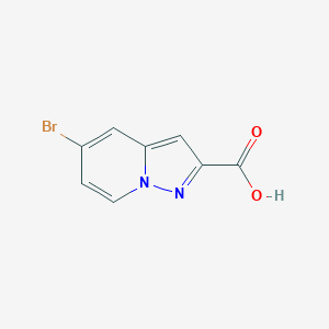 molecular formula C8H5BrN2O2 B1448272 5-Bromopyrazolo[1,5-A]pyridine-2-carboxylic acid CAS No. 1363381-10-5