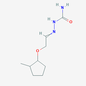 2-{2-[(2-Methylcyclopentyl)oxy]ethylidene}hydrazine-1-carboxamide