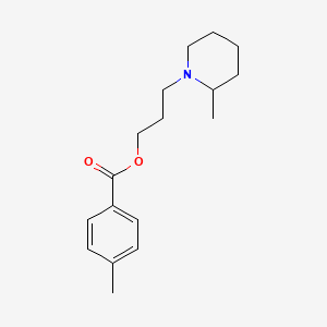 Benzoic acid, 4-methyl-, 3-(2-methyl-1-piperidinyl)propyl ester