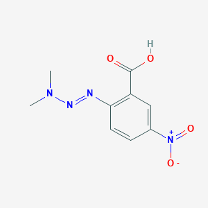 2-[(1E)-3,3-Dimethyltriaz-1-en-1-yl]-5-nitrobenzoic acid