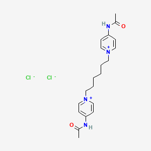 1,1'-(Hexane-1,6-diyl)bis(4-acetamidopyridin-1-ium) dichloride