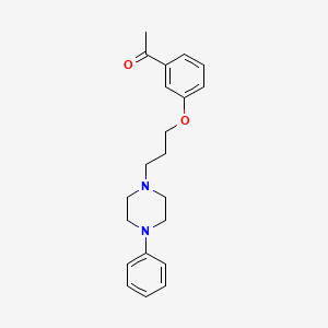 Acetophenone, 3'-(3-(4-phenyl-1-piperazinyl)propoxy)-