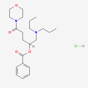 4-(4-(Benzoyloxy)-5-(dipropylamino)-1-oxopentyl)morpholine monohydrochloride