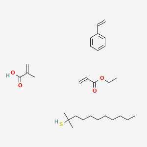 2-Propenoic acid, 2-methyl-, telomer with tert-dodecanethiol, ethenylbenzene and ethyl 2-propenoate