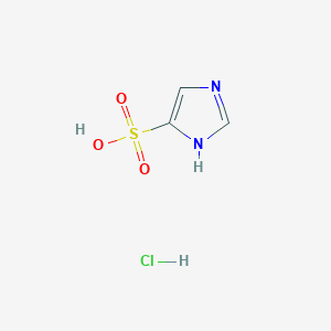 molecular formula C3H5ClN2O3S B1448289 1H-imidazole-4-sulfonic acid hydrochloride CAS No. 1448045-95-1
