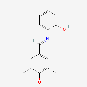 2-{[(3,5-Dimethyl-4-oxocyclohexa-2,5-dien-1-ylidene)methyl]amino}phenolate