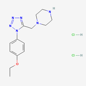 1-{[1-(4-ethoxyphenyl)-1H-tetrazol-5-yl]methyl}piperazine dihydrochloride