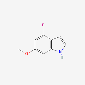 molecular formula C9H8FNO B1448316 4-氟-6-甲氧基-1H-吲哚 CAS No. 1227573-64-9