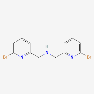 molecular formula C12H11Br2N3 B1448325 Bis((6-bromopyridin-2-yl)methyl)amine CAS No. 1265139-77-2