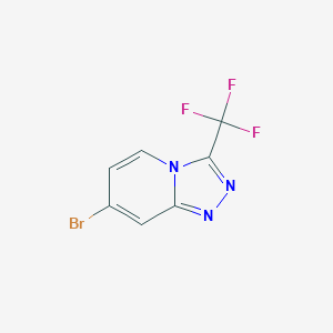 molecular formula C7H3BrF3N3 B1448334 7-溴-3-(三氟甲基)-[1,2,4]三唑并[4,3-a]吡啶 CAS No. 1021923-54-5