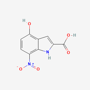 molecular formula C9H6N2O5 B1448341 4-Hydroxy-7-nitroindole-2-carboxylic acid CAS No. 1427504-09-3