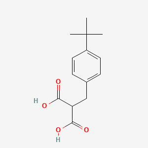 molecular formula C14H18O4 B1448345 2-[(4-叔丁基苯基)甲基]丙二酸 CAS No. 683215-55-6