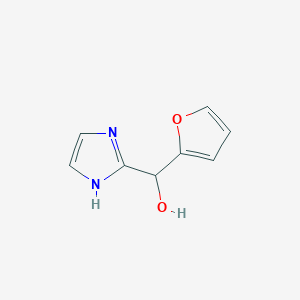 molecular formula C8H8N2O2 B1448346 furan-2-yl(1H-imidazol-2-yl)methanol CAS No. 1502768-59-3