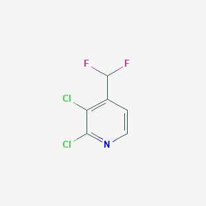 molecular formula C6H3Cl2F2N B1448349 2,3-Dichloro-4-(difluoromethyl)pyridine CAS No. 1257071-85-4