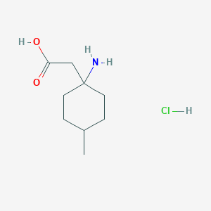molecular formula C9H18ClNO2 B1448352 (1-Amino-4-methylcyclohexyl)acetic acid hydrochloride CAS No. 1797886-61-3