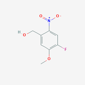 molecular formula C8H8FNO4 B1448356 (4-Fluoro-5-methoxy-2-nitrophenyl)methanol CAS No. 1788662-54-3