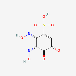 (5Z,6E)-5,6-bis(hydroxyimino)-3,4-dioxocyclohexene-1-sulfonic acid