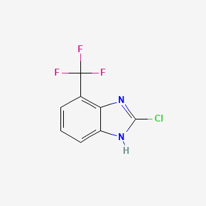 molecular formula C8H4ClF3N2 B1448358 2-Chloro-7-(trifluoromethyl)-1H-benzo[d]imidazole CAS No. 1075753-27-3