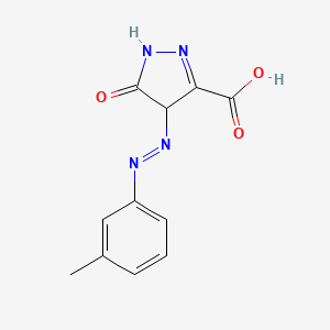 4,5-Dihydro-5-oxo-4-((m-tolyl)azo)-1H-pyrazole-3-carboxylic acid