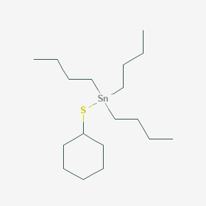 Tributyl(cyclohexylsulfanyl)stannane