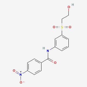 Benzamide, N-[3-[(2-hydroxyethyl)sulfonyl]phenyl]-4-nitro-