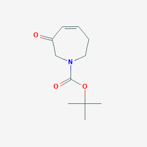 molecular formula C11H17NO3 B1448367 tert-Butyl 3-oxo-2,3,6,7-tetrahydro-1H-azepine-1-carboxylate CAS No. 882529-68-2