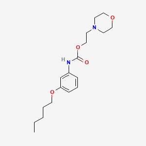 Carbamic acid, [3-(pentyloxy)phenyl]-, 2-(4-morpholinyl)ethyl ester