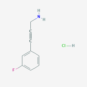 3-(3-Fluorophenyl)prop-2-yn-1-amine hydrochloride