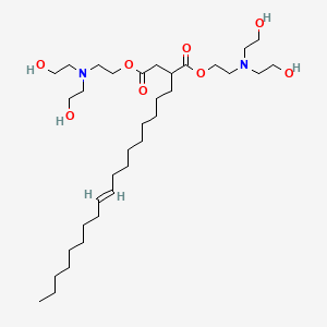 Butanedioic acid, 2-(octadecen-1-yl)-, 1,4-bis(2-(bis(2-hydroxyethyl)amino)ethyl) ester