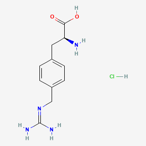 Phenylalanine, 4-(((aminoiminomethyl)amino)methyl)-, hydrochloride