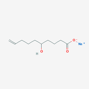 molecular formula C10H17NaO3 B1448375 Sodium 5-hydroxydec-9-enoate CAS No. 1461707-52-7