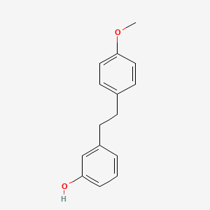 molecular formula C15H16O2 B14483756 3-[2-(4-Methoxyphenyl)ethyl]phenol CAS No. 65819-30-9